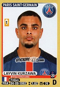 Sticker Layvin Kurzawa - FOOT 2015-2016 n. 341 - Panini