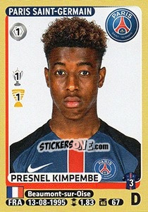 Sticker Presnel Kimpembe - FOOT 2015-2016 n. 347 - Panini