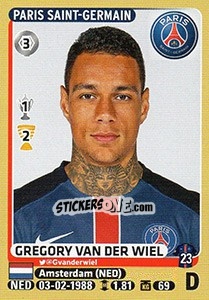 Sticker Gregory van der Wiel - FOOT 2015-2016 n. 348 - Panini