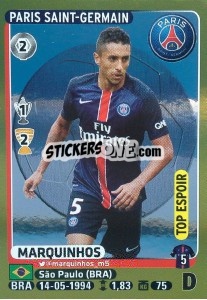 Sticker Marquinhos (Top Espoir) - FOOT 2015-2016 n. 355 - Panini