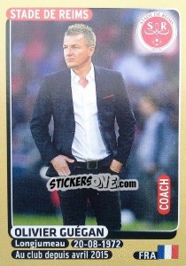 Sticker Olivier Guégan (coach) - FOOT 2015-2016 - Panini
