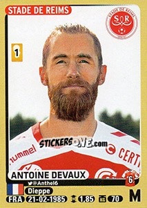 Figurina Antoine Devaux - FOOT 2015-2016 - Panini