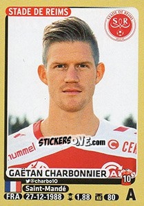 Sticker Gaëtan Charbonnier - FOOT 2015-2016 n. 377 - Panini