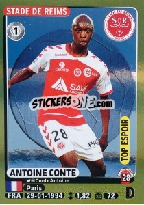 Sticker Antoine Conte (Top Espoir) - FOOT 2015-2016 n. 379 - Panini
