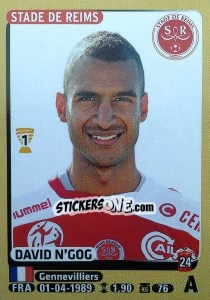 Sticker David N'Gog - FOOT 2015-2016 n. 381 - Panini