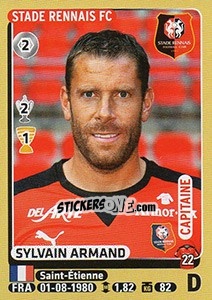 Sticker Sylvain Armand - FOOT 2015-2016 n. 388 - Panini