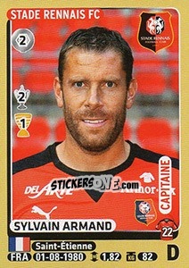 Figurina Sylvain Armand - FOOT 2015-2016 - Panini