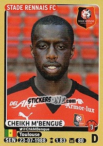 Sticker Cheikh M'bengué - FOOT 2015-2016 - Panini
