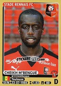 Sticker Cheikh M'bengué - FOOT 2015-2016 n. 395 - Panini