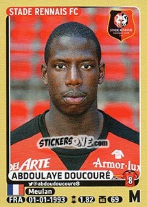 Figurina Abdoulaye Doucouré - FOOT 2015-2016 - Panini