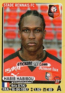 Figurina Habib Habibou - FOOT 2015-2016 n. 405 - Panini