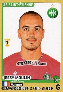 Sticker Jessy Moulin - FOOT 2015-2016 n. 410 - Panini
