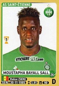Cromo Moustapha Bayall Sall - FOOT 2015-2016 n. 413 - Panini