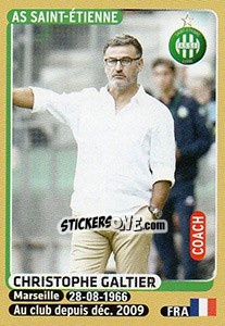 Cromo Christophe Galtier (coach) - FOOT 2015-2016 - Panini