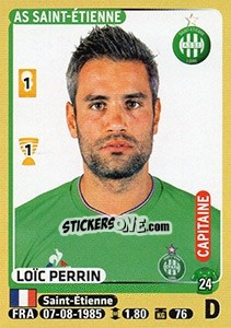 Sticker Loïc Perrin - FOOT 2015-2016 n. 418 - Panini