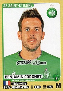 Sticker Benjamin Corgnet - FOOT 2015-2016 n. 424 - Panini