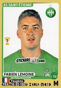 Sticker Fabien Lemoine - FOOT 2015-2016 n. 426 - Panini