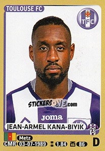 Sticker Jean-Armel Kana-Biyik - FOOT 2015-2016 n. 435 - Panini