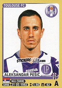 Sticker Aleksandar Pešic - FOOT 2015-2016 - Panini