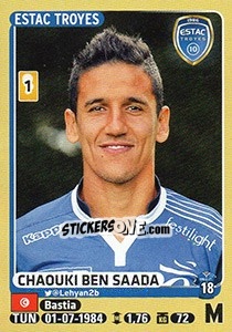 Sticker Chaouki Ben Saada - FOOT 2015-2016 n. 471 - Panini