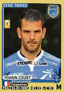 Sticker Yoann Court - FOOT 2015-2016 - Panini