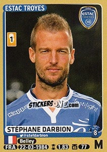 Cromo Stéphane Darbion - FOOT 2015-2016 n. 474 - Panini