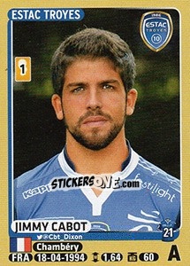 Sticker Jimmy Cabot - FOOT 2015-2016 n. 478 - Panini