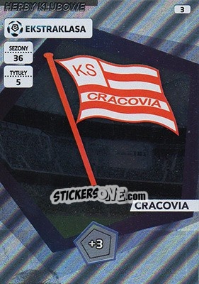 Sticker Club Badge - Ekstraklasa 2015-2016. Adrenalyn XL n. 3 - Panini
