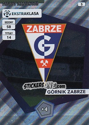 Sticker Club Badge - Ekstraklasa 2015-2016. Adrenalyn XL n. 5 - Panini