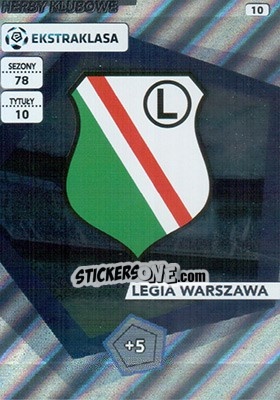 Sticker Club Badge - Ekstraklasa 2015-2016. Adrenalyn XL n. 10 - Panini