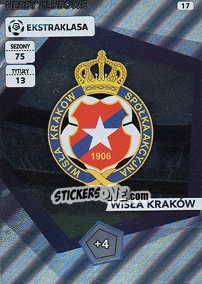Sticker Club Badge - Ekstraklasa 2015-2016. Adrenalyn XL n. 17 - Panini