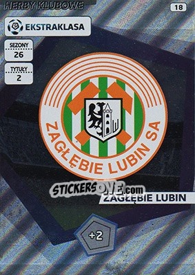 Sticker Club Badge - Ekstraklasa 2015-2016. Adrenalyn XL n. 18 - Panini