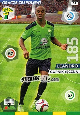 Sticker Leândro - Ekstraklasa 2015-2016. Adrenalyn XL - Panini