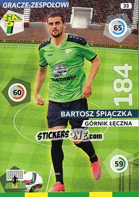 Figurina Bartosz Śpiączka - Ekstraklasa 2015-2016. Adrenalyn XL - Panini