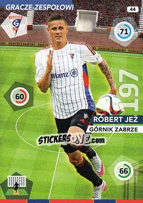 Sticker Róbert Jež - Ekstraklasa 2015-2016. Adrenalyn XL n. 44 - Panini