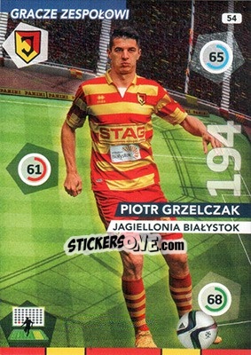 Sticker Piotr Grzelczak - Ekstraklasa 2015-2016. Adrenalyn XL n. 54 - Panini