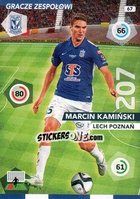 Sticker Marcin Kamiński - Ekstraklasa 2015-2016. Adrenalyn XL n. 67 - Panini