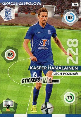 Sticker Kasper Hämäläinen - Ekstraklasa 2015-2016. Adrenalyn XL n. 70 - Panini
