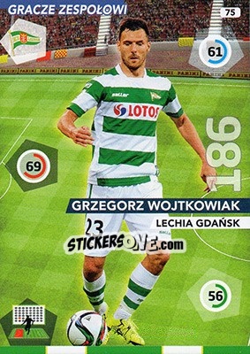 Sticker Grzegorz Wojtkowiak - Ekstraklasa 2015-2016. Adrenalyn XL - Panini