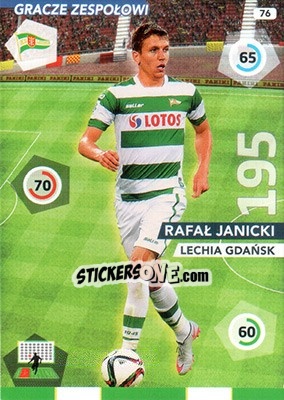 Sticker Rafał Janicki - Ekstraklasa 2015-2016. Adrenalyn XL - Panini