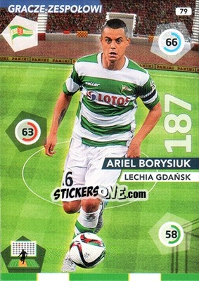 Sticker Ariel Borysiuk - Ekstraklasa 2015-2016. Adrenalyn XL n. 79 - Panini