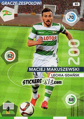 Sticker Maciej Makuszewski - Ekstraklasa 2015-2016. Adrenalyn XL - Panini