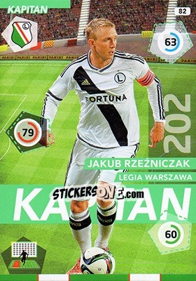 Sticker Jakub Rzeźniczak - Ekstraklasa 2015-2016. Adrenalyn XL n. 82 - Panini