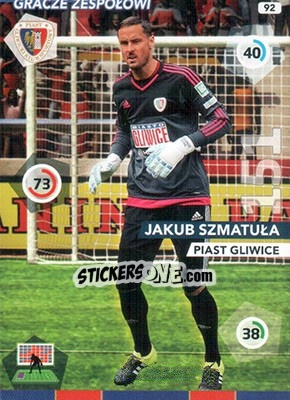 Sticker Jakub Szmatuła - Ekstraklasa 2015-2016. Adrenalyn XL n. 92 - Panini