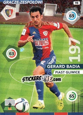 Sticker Gerard Badía - Ekstraklasa 2015-2016. Adrenalyn XL - Panini