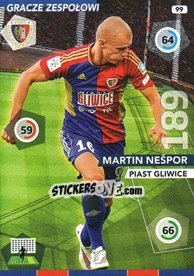 Cromo Martin Nešpor - Ekstraklasa 2015-2016. Adrenalyn XL n. 99 - Panini