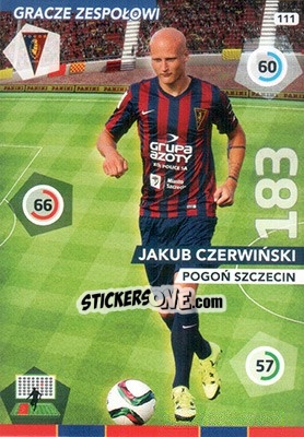 Cromo Jakub Czerwiński - Ekstraklasa 2015-2016. Adrenalyn XL - Panini