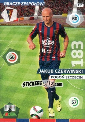 Sticker Jakub Czerwiński - Ekstraklasa 2015-2016. Adrenalyn XL n. 111 - Panini