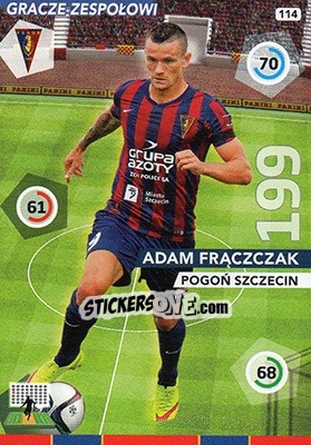 Sticker Adam Frączczak - Ekstraklasa 2015-2016. Adrenalyn XL n. 114 - Panini