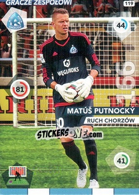 Figurina Matúš Putnocký - Ekstraklasa 2015-2016. Adrenalyn XL - Panini